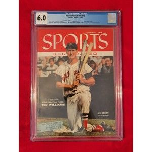 Sports Illustrated Magazine August 1, 1955 Ted Williams Cover Graded 6.0 CGC